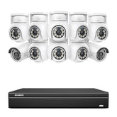 16 Channel 4K PoE Bullet & PTZ Security Camera System, 8MP Outdoor PoE IP Cameras, Pan & Tilt, ONVIF Supported NVR, Two-Way Audio, Smart Human/Vehicle Detection(8x PT Cameras+2x IP Cameras)